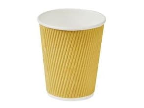 Kaffemuggar av kartong Nature Line 8oz 25cl rippelvägg 500 st/burk - (500 st.)