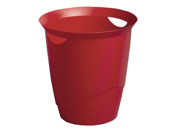 DURABLE TREND - Avfallskurv - 16 L - håndtak - opak rød