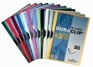 Durable Duraclip 30, Rød, Gjennomsiktig, PVC, 30 ark, A4, 1 stykker