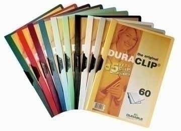 Durable Duraclip 60, Gjennomsiktig, Hvit, PVC, 60 ark, A4, 1 stykker