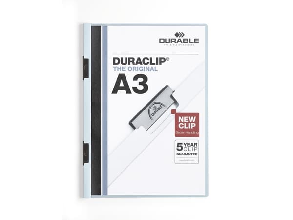 Durable DURACLIP, Blå, 60 ark, A3, 1 stykker