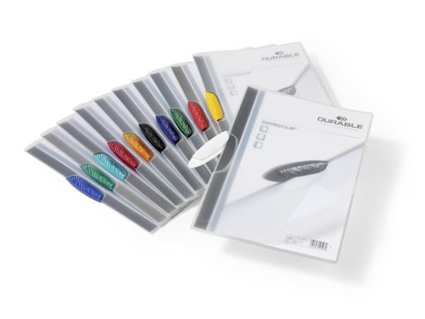Durable Swingclip, Flerfarget, 30 ark, A4, 25 stykker