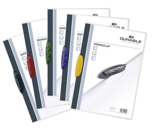 Durable Swingclip, Flerfarget, 30 ark, A4, 25 stykker