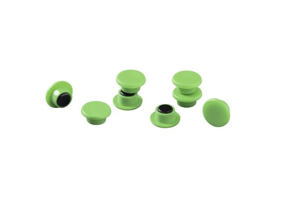 Kestomagneetti Ø15 mm vihreä - (8 kpl)