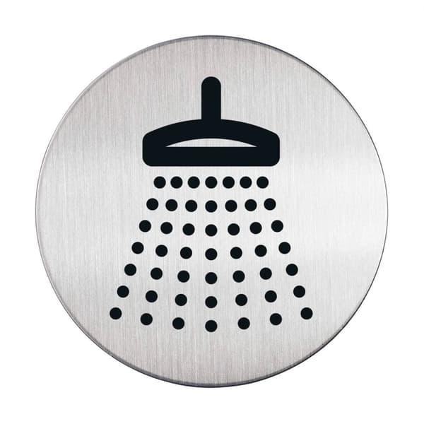 Durable PICTO - Douche, 8,3 cm, Silver