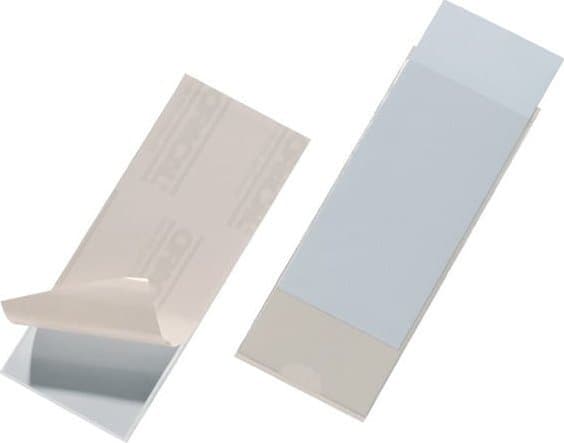 Durable Pocketfix, Gjennomsiktig, Rektangel, Polypropylen (PP), 60 mm, 150 mm, 10 stykker