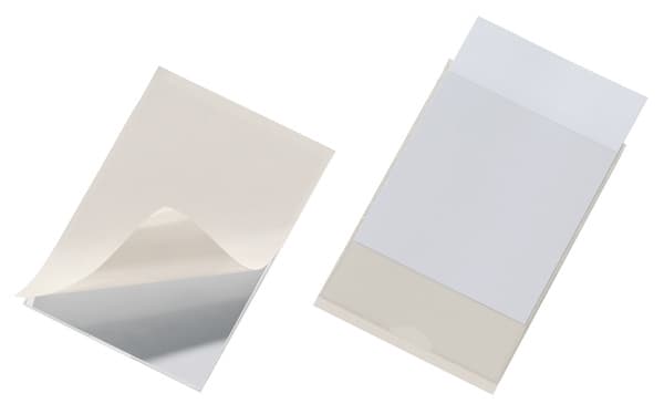 Durable Pocketfix, Gjennomsiktig, PVC, 105 mm, 74 mm, 10 stykker