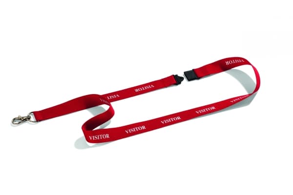 Slitstark textilrem 20 Besökarlängd 440 mm röd