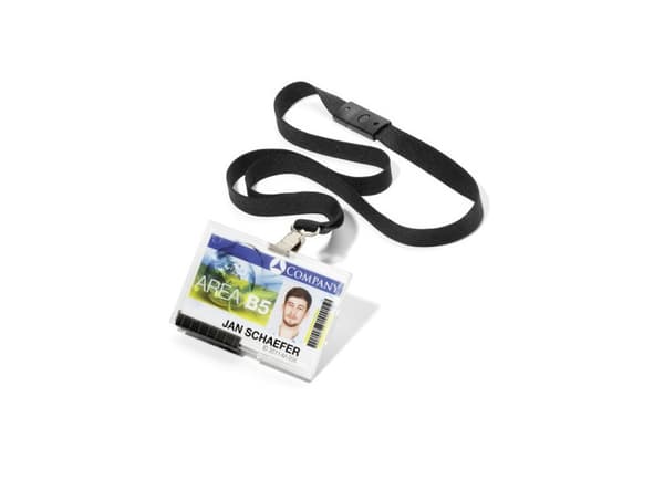 Korthållare Durable PUSHBOX MONO med textilkrage - (10 st. x 10 förpackningar)