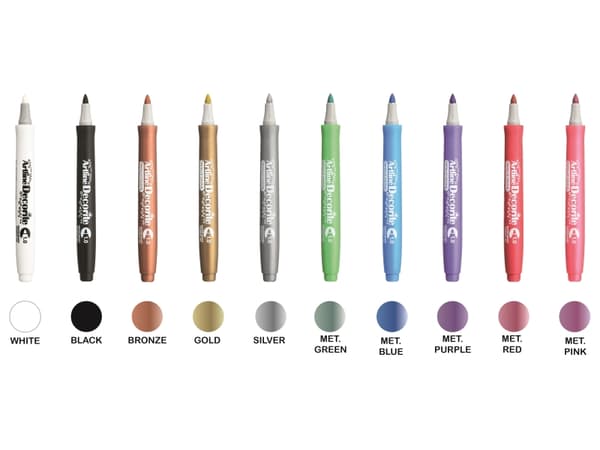Marker Artline Decorite bullet metallic ass. farver 10-pack