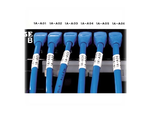 DYMO IND Joustava Nylon, Musta valkoisella, Monivärinen, Nailon, -10 - 80 °C, UL 969, DYMO