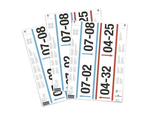 Durable 103102, Vit, Rektangel, A4, Laser/bläckstråleskrivare, 7,4 cm, 29,7 cm
