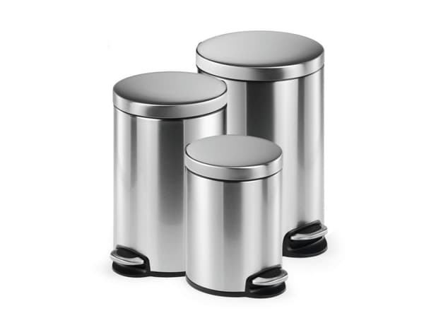 Durable 340323, 30 l, Rund, Rostfritt stål, Rostfritt stål, Pedal, Rostfritt stål