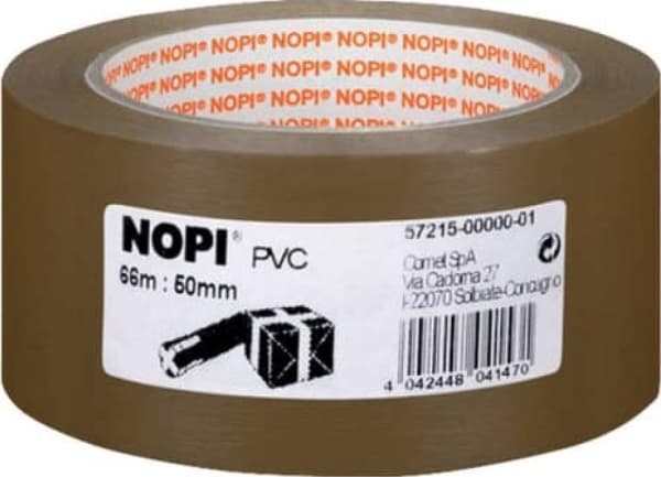tesa NOPI Pack PVC kohokuvioitu 66m 50mm ruskea