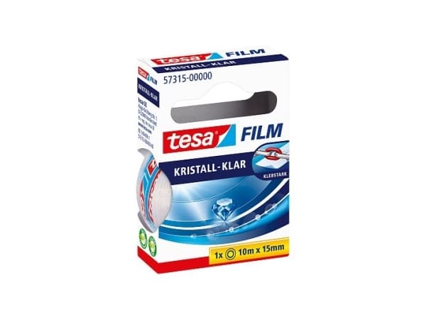 TESA 57315, 15 m, Transparent, Polypropylen (PP), Stark, 10 mm