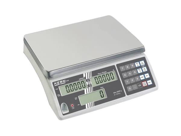 Kern CXB 6K2NM+C Laskentapaino Kalibrointi (DAkkS) mukaan Punnitusalue 6 kg Lukemistarkkuus 2 g virran avulla Monivärinen Kalibrointi (DAkkS) mukaan