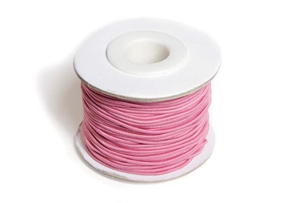 Elastiksnor 1,2mm x 25m lyserød