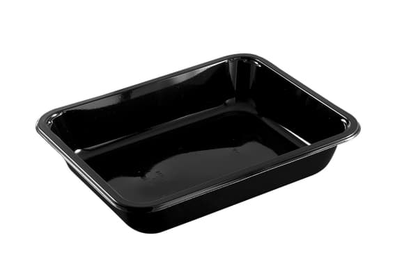 Færch C 2227-1H - Matlagringsbeholder - 1235 ml - rektangulær - avhendbar - svart (en pakke 416)