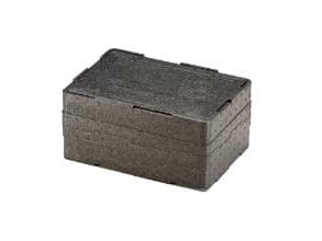 Termokasse 325x230x110 mm single box EPP Sort,6 stk/krt