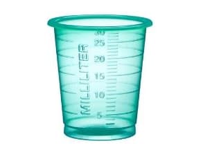 Lääkekuppi 30 ml PP Eco Green, 100 kpl x 90 kpl/krt