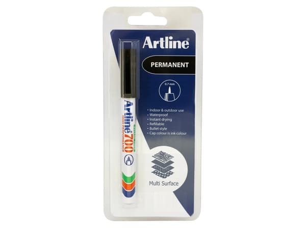 Marker Artline 700 sort 1-Blister
