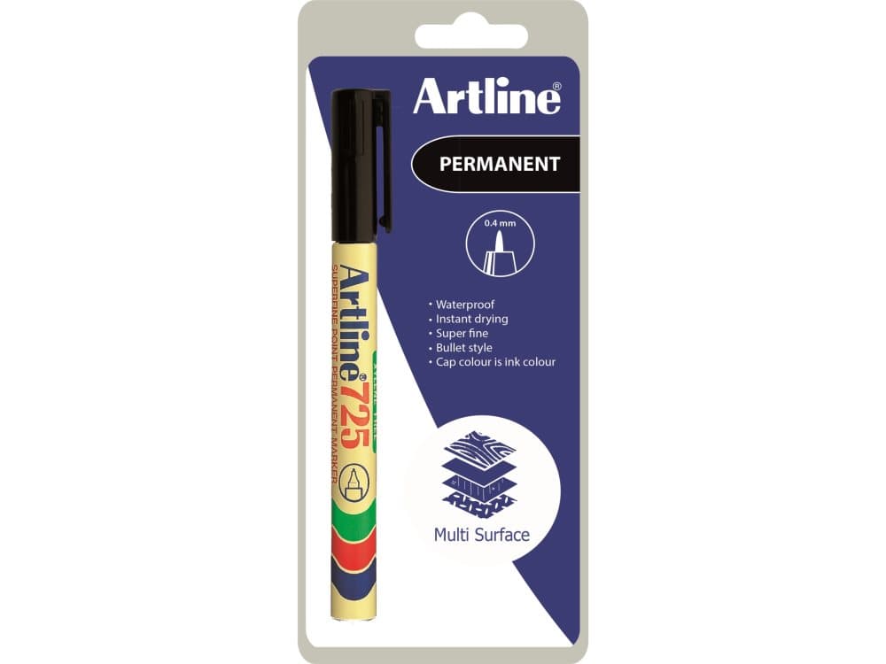 Marker Artline 725 Superfine 0.4 mm sort