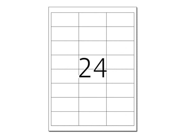 HERMA Premium - Papir - matt - permanent selv-adhesiv - hvit - 66 x 33.8 mm 600 etikett(er) (25 ark x 24) laminerte etiketter