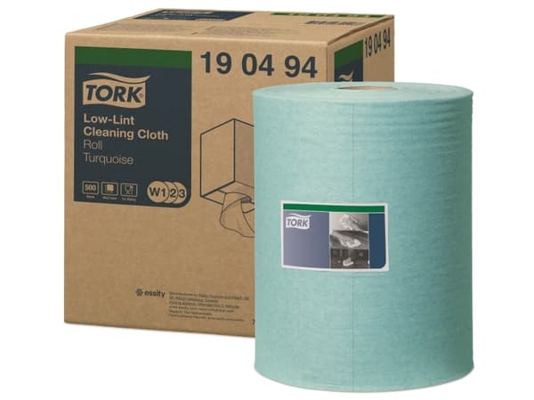 Aftørringsrulle Tork W1/W2 Sensitiv Industri 36x27.5 cm 180 m