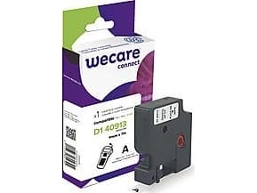 Wecare connect - White background with black letters - Rulle (0,9 cm x 7 m) 1 rulle (rullar) bandpatron - för DYMO LabelMANAGER 150, 200, 300, 350, 4