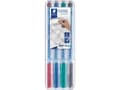 Pikkukuva 3 / 5: Marker Staedtler Lumocolor Correctable M Non-P 1,0 mm - med 4 stk. ass. farver
