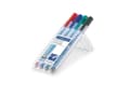 Pikkukuva 1 / 5: Marker Staedtler Lumocolor Correctable M Non-P 1,0 mm - med 4 stk. ass. farver