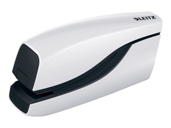 Leitz WOW 5566 - Elektrisk stiftemaskin - 10 ark / 1 mm - E1 - plast, metall - hvit