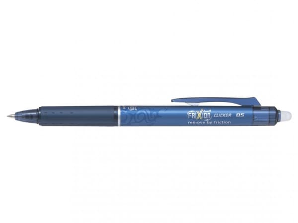 Kuglepen Pilot FriXion Clicker blåsort fine 0,5 mm - (12 stk.)