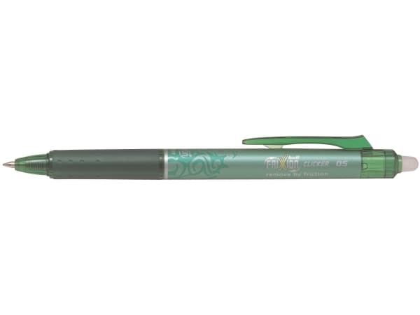 Kulspetspenna Pilot FriXion Clicker grön fin 0,5 mm - (12 st)