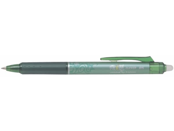Kulspetspenna Pilot FriXion Clicker grön fin 0,5 mm - (12 st)