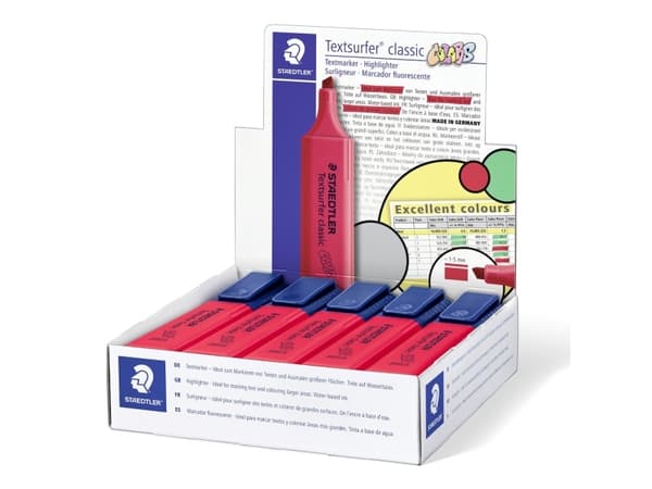 Staedtler Textsurfer classic 364 C, 1 stykker, Rød