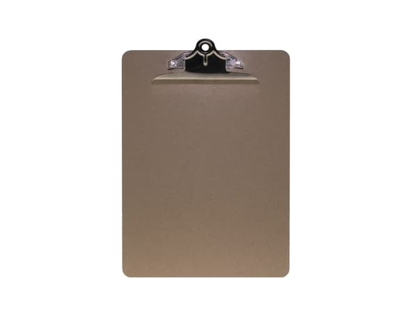 Utklippstavle A4 med sterk klemme, MDF295x10x210mm 0,2kg (1stk)