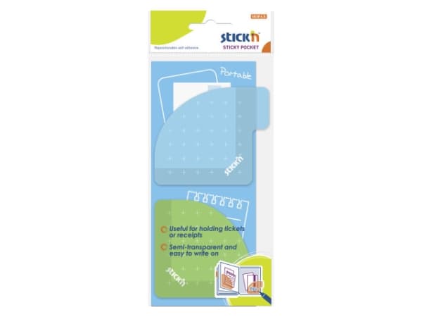 Lomme Stick'N Sticky 70x70 grøn/blå selvklæb. 5stk/pak
