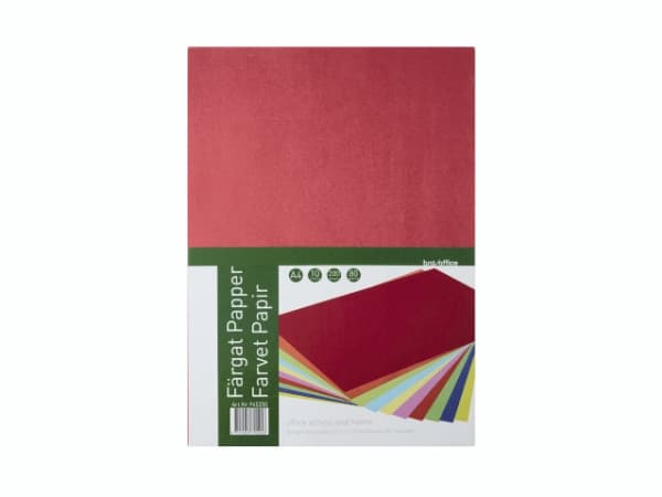 Kopiopaperi A4 80g 200 arkkia, 10 x 20 valikoitua väriä295x30x210mm 1,25kg (200kpl) - (200 kpl/pakkaus) - (200 kpl/pakkaus)