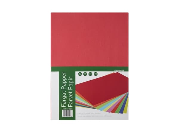 Kopiopaperi A4 80g 200 arkkia, 10 x 20 valikoitua väriä295x30x210mm 1,25kg (200kpl) - (200 kpl/pakkaus) - (200 kpl/pakkaus)