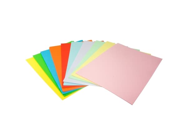 Kopiopaperi A4 80g 200 arkkia, 10 x 20 valikoitua väriä295x30x210mm 1,25kg (200kpl) - (200 kpl/pakkaus) - (200 kpl/pakkaus)