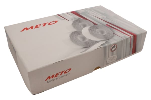 Etiket Meto UTC 22x12mm neon rød lim 2 1500stk/rul - (21 stk.)