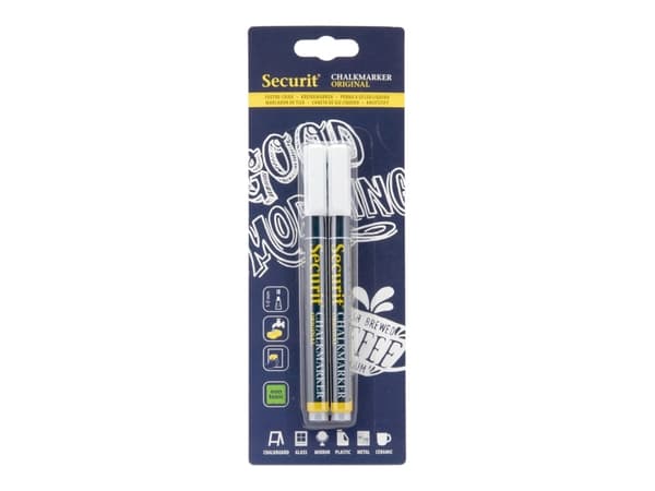 Chalkmarker Securit® original kridtmarker hvid 1-2 mm