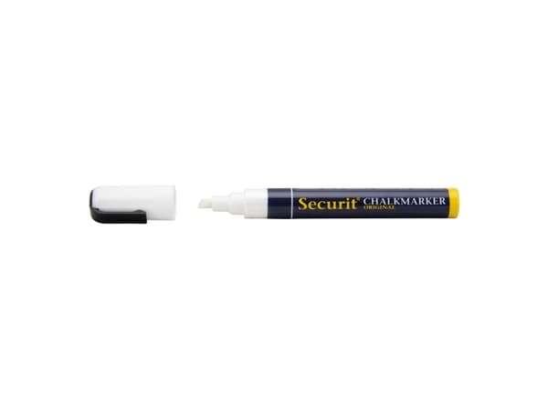 Tuschpen 1 stk Securit medium 2-6 mm Hvid,stk