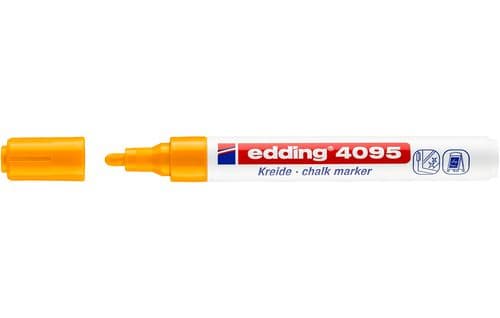 edding 4095 window - Markør - for glass, brett - neonoransje - vannbasert flytende kritt - 2-3 mm