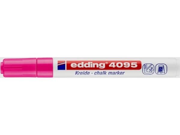 edding 4095 window - Markør - for glass - neonrosa - vannbasert blekk - 2-3 mm