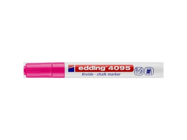 edding 4095 window - Markør - for glass - neonrosa - vannbasert blekk - 2-3 mm