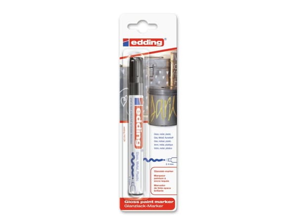 Edding 750, Sort, Flerfarvet, Projektilspids, 2 mm, 4 mm, 400 °C