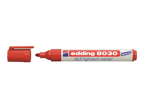 edding 8030 NLS high-tech - Markering - permanent - röd - 1.5-3 mm