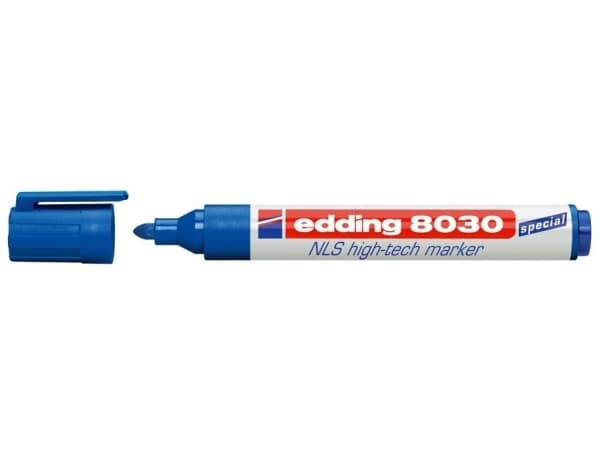 edding 8030 NLS high-tech - Markør - permanent - blå - 1.5-3 mm